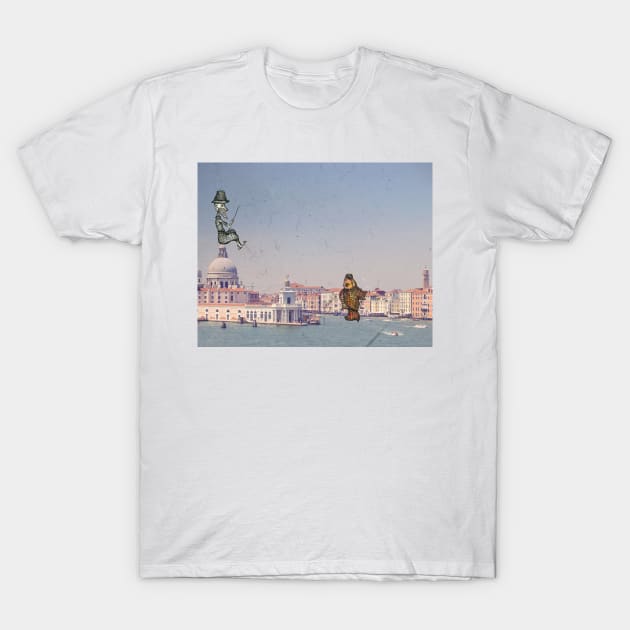 Fishing In Venice T-Shirt by ZBoy